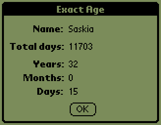 Exact Age Dialog